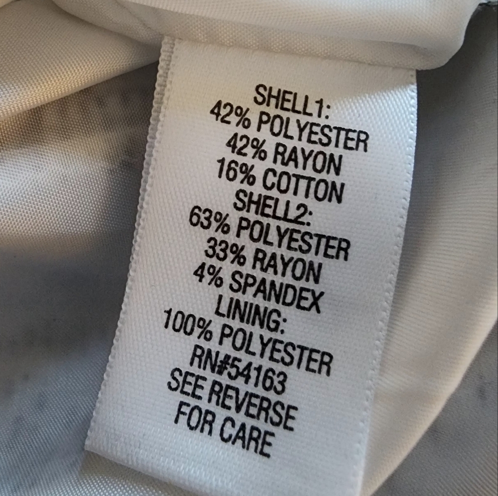 Dana Buchman Sheath Dress White Black Contrast Trim Zip Hook & Eye (NWT) Sz 16 - Picture 13 of 13